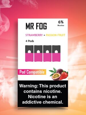 MR FOG PODS PACK OF 4 STRAWBERRY & PASSION FRUIT